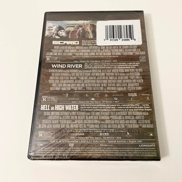 American Frontier Trilogy DVD Sicario Wind River Hell Or High Water - Picture 4 of 12
